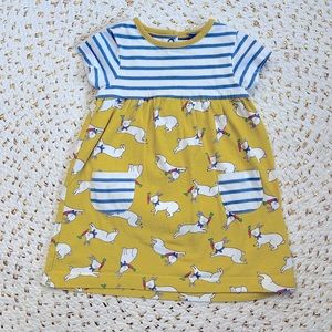 Baby Boden bunny dress, size 6-12 months